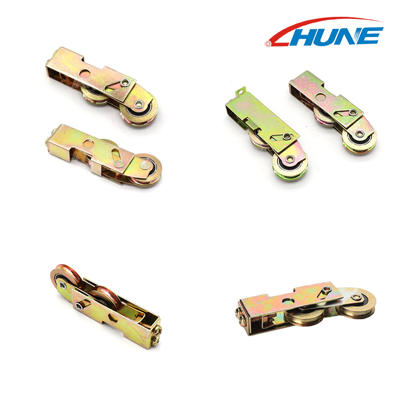 2 пакета подмяна на ролки за плъзгаща се врата, сглобка на тандемна ролка, плъзгаща се стъклена врата, подмяна на порта на врата